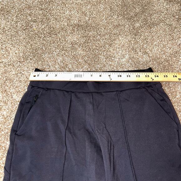Athleta career pants elastic waist pockets pull on pleated front seam SZ XS - Picture 3 of 10